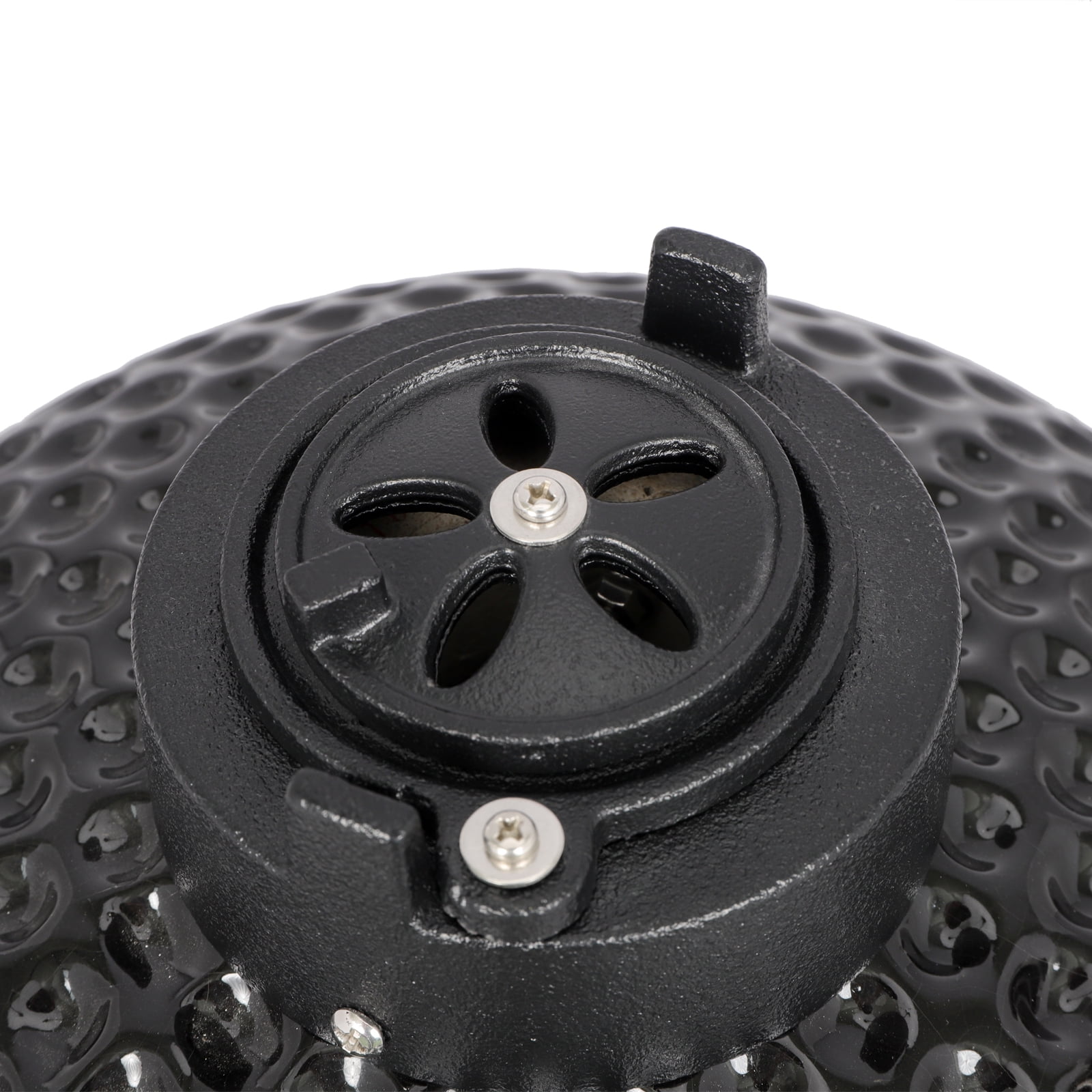 13in Round Ceramic Charcoal Grill Black