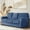 Denim Blue, variant on TOPCHANCES 5-Pieces Loveseat Sofa Covers, Velvet Stretch Couch Slipcovers for 2 Cushion Sofa, Anti-Slip Furniture Slipcover with Separate Cushion Covers and Backrest Covers (Denim Blue)