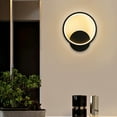 thumbnail image 2 of Yeacher Applique Murale Moderne Aluminium Noir Fer à Fil Dur DEL Décoration Intérieure, 2 of 8