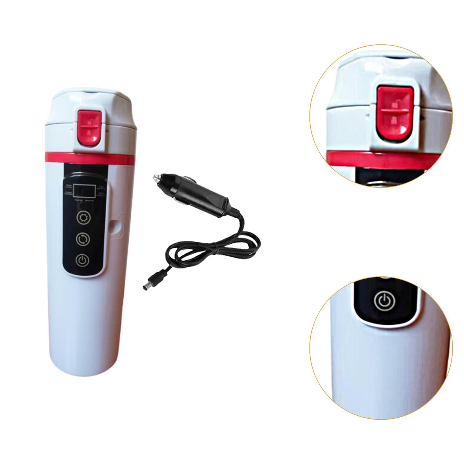 Fiocias 12V 24V Car Kettle Boiler Heater Cup Electric Kettle Heated Water Boiler for Tea