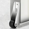 thumbnail image 5 of Swivel Caster Door Bottom Wheel Support Nylon Wheels for Quiet Rolling Galvanized Alloy Bracket Polished Edges Horizontal/Vertical Installation 35g per Piece, 5 of 5