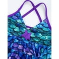 thumbnail image 6 of DPOIS Kids Girls 2 Piece Ruffled Mermaid Swimsuit Bathing Suit Multi 12, 6 of 7