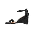 thumbnail image 3 of Lady Couture KLOE Rhinestone Wedge Heel Sandal, Black, 11, 3 of 5