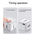 thumbnail image 6 of 1pcs white cube timer kitchen cooking soup cooking timer time management reminder and countdown setting (prepare 2 AAA batteries by yourself), 6 of 13