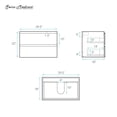 thumbnail image 2 of Liberte 30" Wall-Mounted Bathroom Vanity Cabinet without Top in Natural Oak, 2 of 7