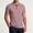 Pink, variant on VgaVtl Collared Men's Polo Shirt Summer Short Sleeve Office Plain Breathable Mens Tee Shirts Casual Button