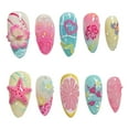 thumbnail image 6 of Glossy Almond Press on Acrylic Fake Nails French Tips 30Pcs for Nails Art Designs & Decorations, 6 of 8