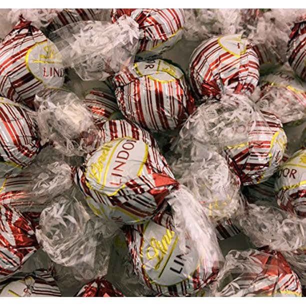 Lindt LINDOR White Chocolate Peppermint Truffles Irresistibly Smooth