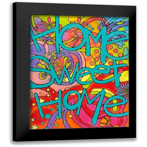 Dean Russo Collection 12x14 Black Modern Framed Museum Art Print Titled - Home Sweet Home