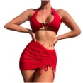 thumbnail image 1 of KIHOUT Bikini Sets Two Piece Sports Swimsuit for Women Ladies Split Body Solid Bikinis Sets, 1 of 5