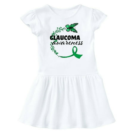 

Inktastic Glaucoma Awareness Green Ribbon Butterfly Gift Baby Girl Dress
