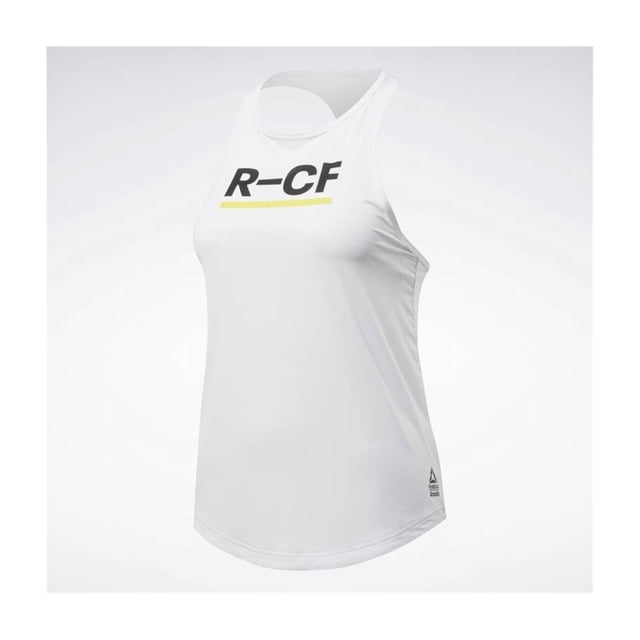 Camiseta sin mangas Reebok CrossFit Racerback para mujer, blanca, pequeña