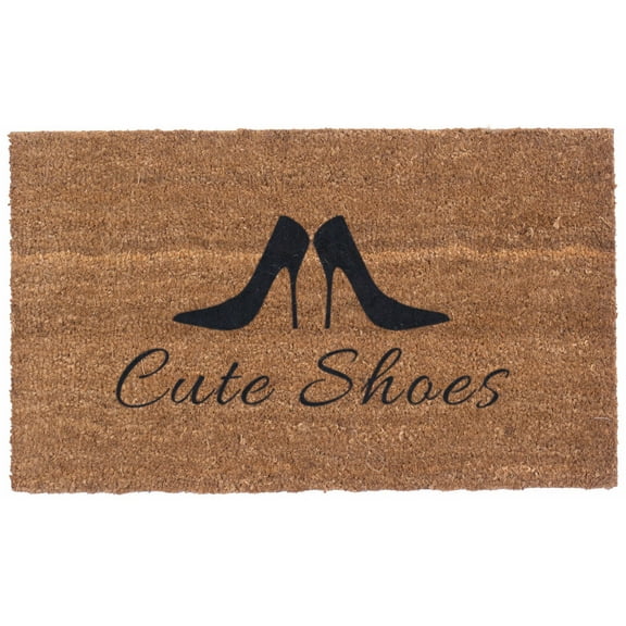 Cute Shoes Design Coco Doormats by Coco Mats N More - 18" x 30" x 1 Inch Thick