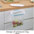 thumbnail image 2 of OUSITAID Hanging Trash Bag Holder - Portable Trash Bag Holder Hanging Trash Garbage Bag Holder with Lid Hanging Kitchen Cupboard Door Back Style Stand Trash Garbage Bag Storage Rack, 2 of 7