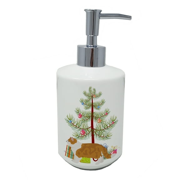 Carolines Treasures CK4620SOAP 7 x 3.5 in. Unisex Exotic Shorthair No.1 Cat Merry Christmas Ceramic Soap Dispenser