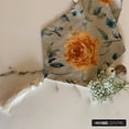 thumbnail image 4 of Decorative Orange & Green Table Runner 4 Seater Table Runner (14 x 48 inch), Sequins, Roses & Tassels Table Runner, Cotton fabric Table Linen, Floral Contemporary - Orange Rosiness, 4 of 10