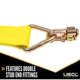 thumbnail image 5 of 30' Yellow Ratchet Strap w/ Double Stud Fittings On Both Ends, 5 of 7