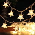 thumbnail image 2 of 1.5M/3M/6M/10M 80Leds Star String Lights Christmas Garland Battery/USB Powered Wedding Party Curtain String Fairy Light for Home, 2 of 5