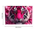 thumbnail image 3 of RKSupls Tapestry Wall Hanging Art, Bold Pink Floral Tiger Hibiscus Exotic Tapestry Decoration for Daily Bedroom, Dorm, Living Room, Apartment Hallway Home Decor, 3 of 5