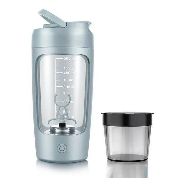 Suministros de cocina, vasos, utensilios de cocina, juego de utensilios de cocina, botella mezcladora de proteínas, vaso mezclador automático con recipiente para polvo, vaso mezclador.