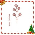 thumbnail image 3 of 16Pcs Christmas Decorations, 13.7In Candy Shape Curly Picks Glittery Faux Christmas Tree Stems Decor, Artificial Christmas Picks for Christmas Tree Decor, DIY Xmas Wreath, Crafts, Holiday Home Decor, 3 of 6