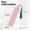 thumbnail image 3 of Kdxio Red Football Print Metal Tassel Bookmarks,Perfect Gift for Art Lovers and Bookworms Metal Bookmarks for Women, 3 of 8