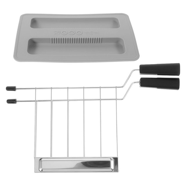1 set of Breakfast Machine Cover Electric Toaster Silicone Lid Sandwich Clip Sandwich Rack
