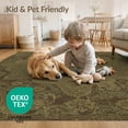 thumbnail image 3 of ODIKA 8'x10' Washable Area Rug Non-Shedding, Easy Care, Boho Faded Vintage Ornate Moody Tone Retro Dining Under Table for King Size Bedroom Bed, Master Suite, 3 of 6