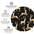 thumbnail image 4 of Balery 6 Pcs Christmas Gold Deersleather Coasters Set, Drink Table Cup Coasters For Living Room Kitchen Coffee Decor, 4 of 9