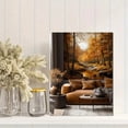 thumbnail image 2 of Qisvanset 12x16 Inch Framed Canvas Wall Art Vintage Autumn Woodland Nature Minimalist Living Room Wall Art, 2 of 8