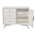 thumbnail image 3 of Alpine Furniture Flynn Wood  Accent Cabinet in White, 3 of 6