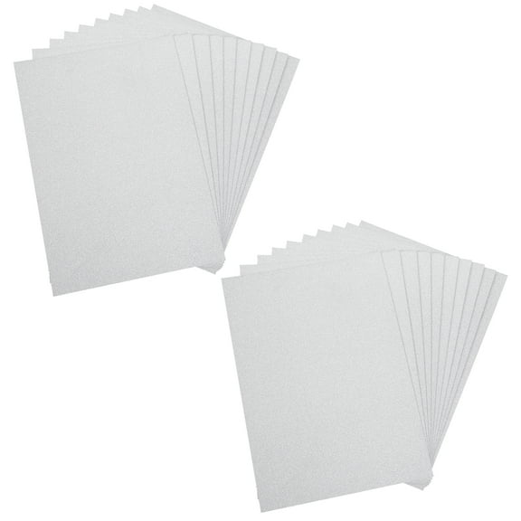 20 Sheets of Glitter Craft Paper Decorative Cardstock Paper Shiny Cardstock A4 Glitter Paper for Crafts
