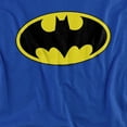 thumbnail image 2 of Batman Classic Bat Logo Women's T Shirt, Royal, X-Large, 2 of 6