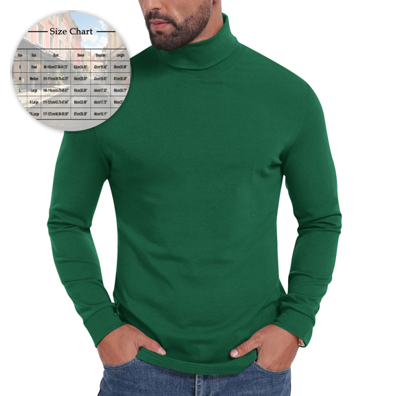BELTNOV Men's Slim Fit Long Sleeve Turtleneck Shirts Casual Lightweight Elastic Thermal Pullover Tops Wine