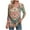 Orange-Shirts, variant on Jsaierl 3/4 Sleeve Tops for Women Plus Size Round Neck Shirts Fashion Graphic Ladies Blouses Workout Vacation Tunic Top S-5XL