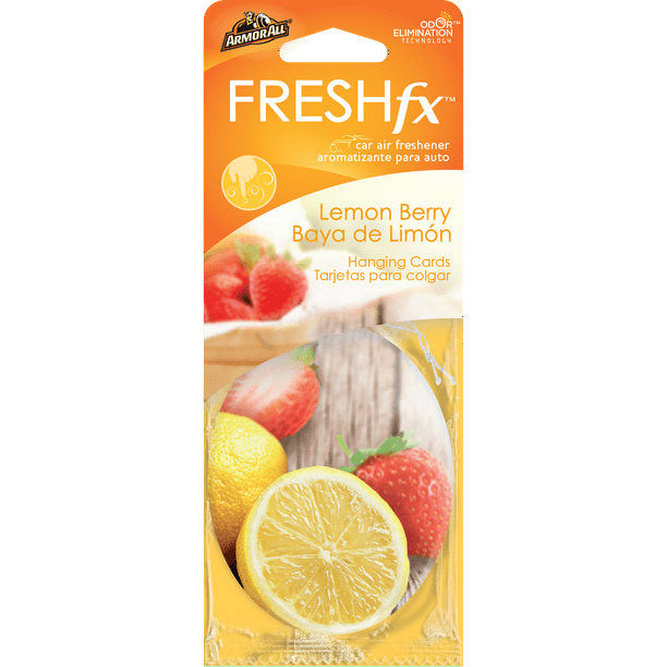 Armor All ® FRESHfx™ Car Air Freshener Hanging Card Lemon Berry (3 count)