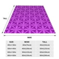 thumbnail image 6 of Geometric Seamless Repeating Curves Pattern Throw Blanket, Super Soft Anti-Pilling Flannel Bed Blankets, 50"x40", 6 of 8