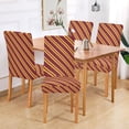 thumbnail image 2 of Yayeee 4 Pack Dining Chair Covers Stretch Parson Chairs Slipcovers Seat Protector, Red Stripes Pattern, 2 of 6