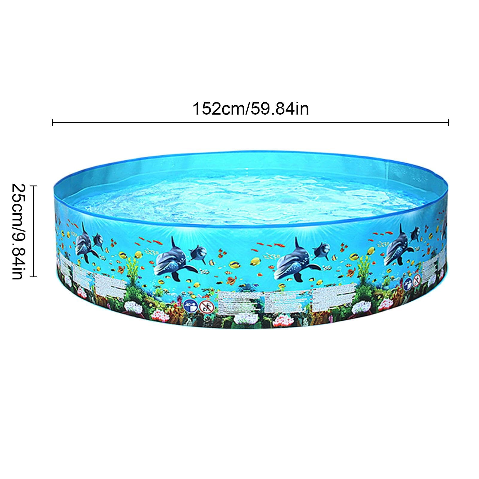 Foldable Dog Pool,Portable Swimming Pools for Kids,Non-Inflatable Bathing Tub,Thickened Outdoor Kiddie Pool,Non-Slip Kids Pool,Pets Wading Pool for Small Dogs,Cats