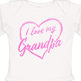 thumbnail image 4 of Inktastic I Love My Grandpa in Pink Chalk Heart Boys or Girls Long Sleeve Baby Bodysuit, 4 of 5