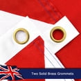 thumbnail image 2 of UK United Kingdom Flag, 400D Heavy Duty Polyester, Double-Sided Printing, Quadruple Stitched Fly Hem, Fade Resistant, 2 Brass Grommets, National Flag of UK for Home Outdoor, 2 of 9