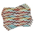 thumbnail image 1 of Ambesonne Chevron Place Mats Set of 4, Ornate Baroque Floral, Standard Size, Multicolor, 1 of 6