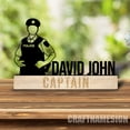 thumbnail image 3 of Craftnamesign Custom Wooden Police Desk Name Plate, Law Enforcement Metal Nameplate for desk, 3 of 5