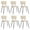 White | 6 Pack, variant on Tcbosik 6 Pack Modern Mid Century Upholstered Chairs, Dining Chair with Backrest & Metal Legs for Vanity, Living Room, Black