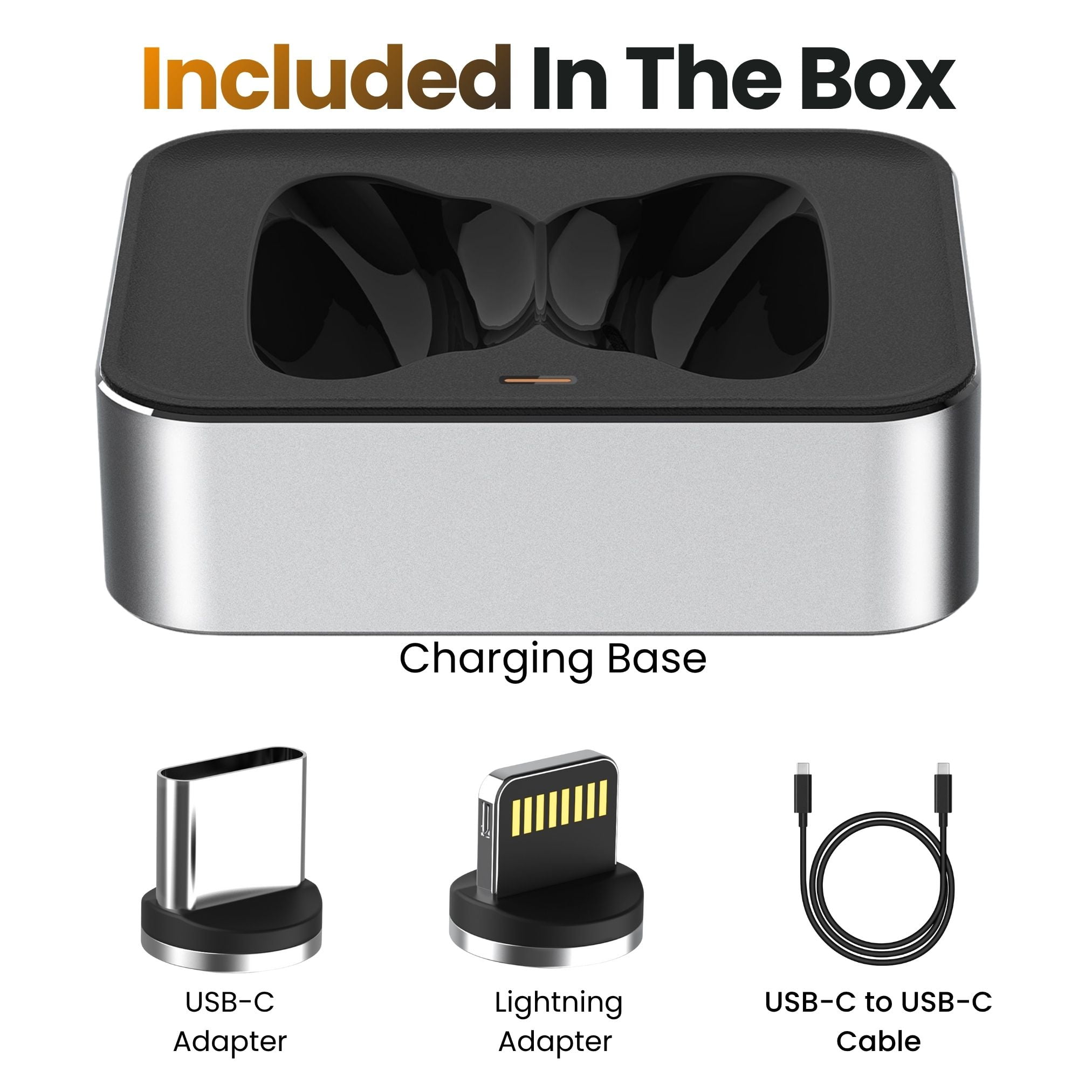 Ultra Supply Co - Wireless Charging Dock for AirPods Max – Compatible with Lightning & USB-C