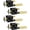 Black and Gold, variant on 4 Pack Door Handles Black Matte Interior Door Levers for Bed and Bath Keyless Privacy Doorknob with Push Button