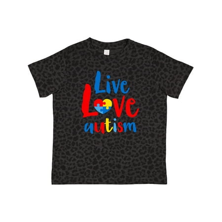 

Inktastic Live Love Autism Gift Toddler Boy or Toddler Girl T-Shirt