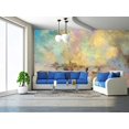 thumbnail image 1 of wall26 - scratched acrylic and oil paints layers - sgraffito - Removable Wall Mural | Self-adhesive Large Wallpaper - 66x96 inches, 1 of 5