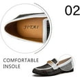 thumbnail image 3 of JITAI Men's Leather Shoes Pattern Printing Men Dress Loafer Shoes White Size 12, 3 of 6
