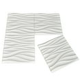 thumbnail image 7 of Art3d 12-Pack PVC 3D Wall Panel Wave Design 19.7" x 19.7" in White, 7 of 7